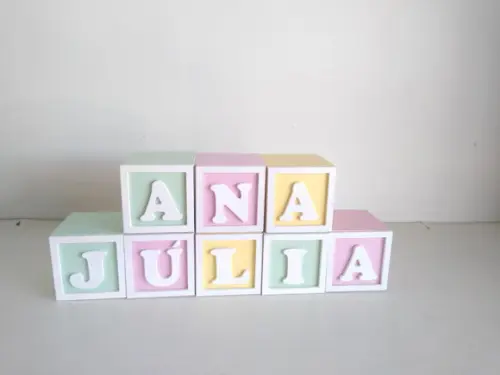 Kit com 3 Cubos 7×7 com Molduras
