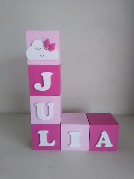 Kit com 4 Cubos 5×5 Decorados