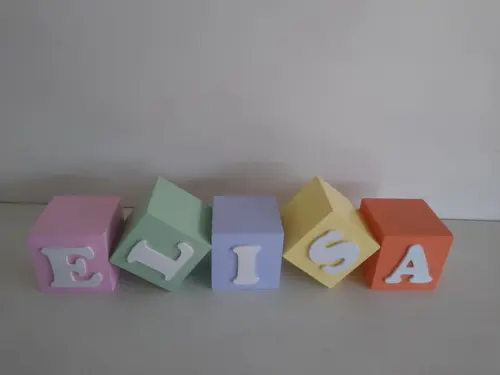Kit com 4 Cubos 5×5 Decorados