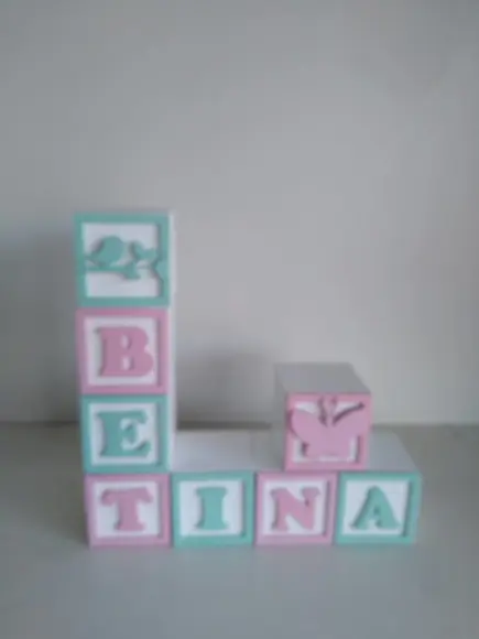 Kit com 5 Cubos 10×10 com Molduras Decorados