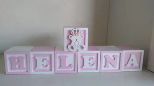 Kit com 5 Cubos 10×10 com Molduras Decorados