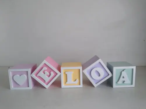 Kit com 5 Cubos 5×5 com Molduras