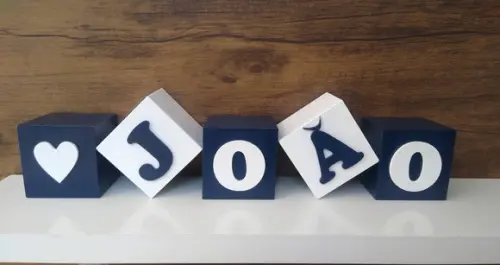 Kit com 5 Cubos 7×7 Decorados