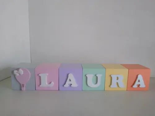 Kit com 5 Cubos 7×7 Decorados