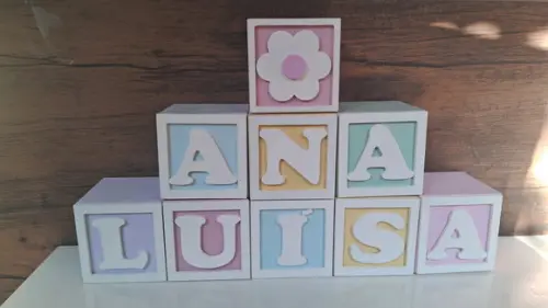 Kit com 7 Cubos 10×10 com Molduras