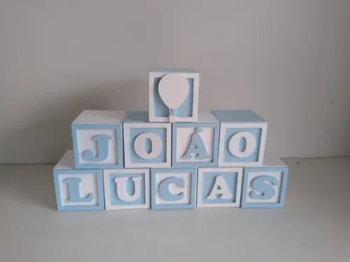Kit com 7 Cubos 6×6 com Molduras