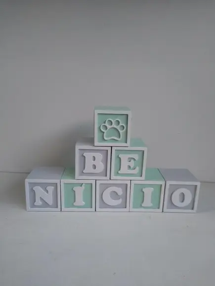 Kit com 7 Cubos 5×5 com Molduras