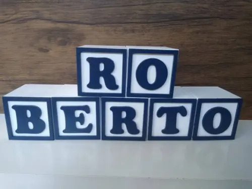 Kit com 7 Cubos 7×7 com Molduras Personalizados