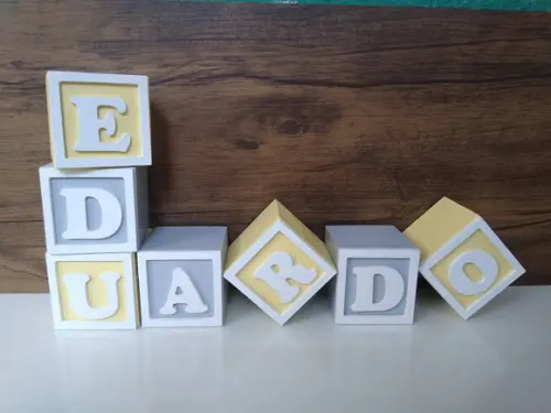Kit com 7 Cubos 7×7 com Molduras Personalizados