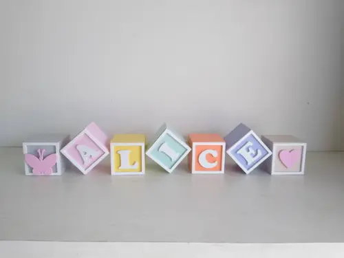 Kit com 7 Cubos 7×7 com Molduras Personalizados