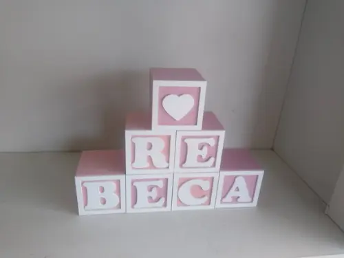 Kit com 8 Cubos Decorativos 5×5 ( Temos Anúncio com + Cubos)