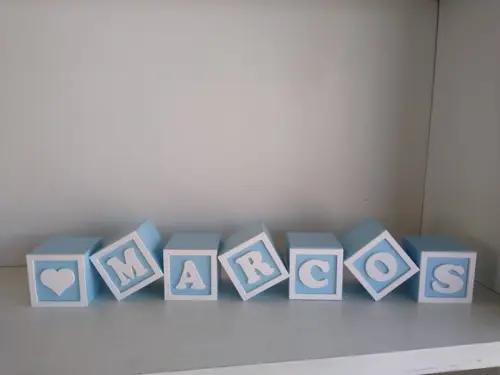 Kit com 8 Cubos Decorativos 5×5 ( Temos Anúncio com + Cubos)