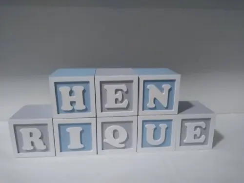 Kit com 9 Cubos 7×7 com Molduras
