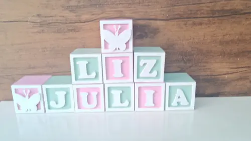 Kit com 9 Cubos 7×7 com Molduras