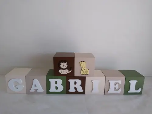 Kit com 9 Cubos 7×7 Decorativos