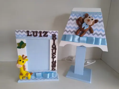 Kit Higiene para Bebê Completo Tema Safari com Porta Materni