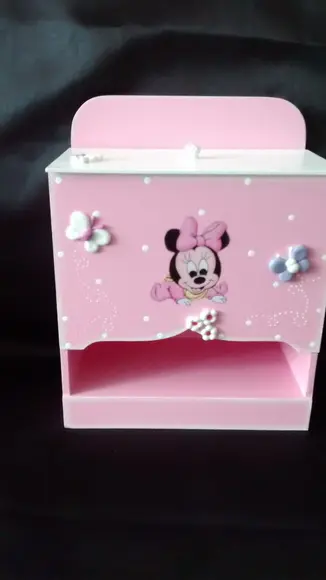 Kit Higiene para Bebê em mdf com 8 Peças