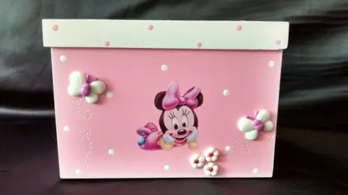 Kit Higiene para Bebê em mdf com 8 Peças