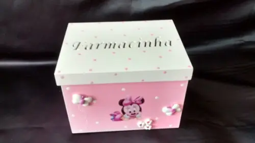 Kit Higiene para Bebê em mdf com 8 Peças