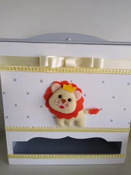 Kit Higiene para Bebê em mdf Safari Menina