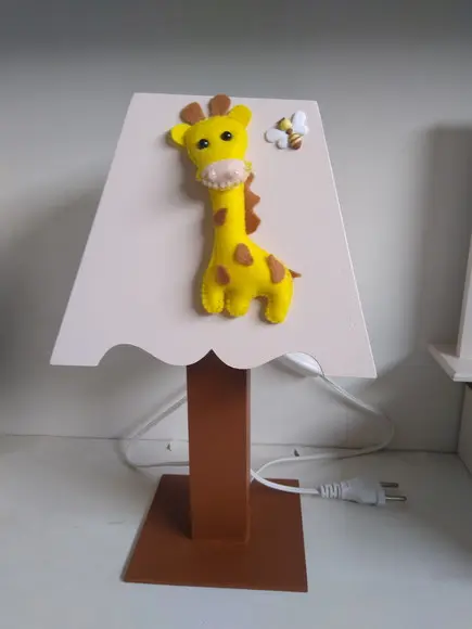 Kit Higiene para Bebê em mdf Tema Safari com 9 Peças