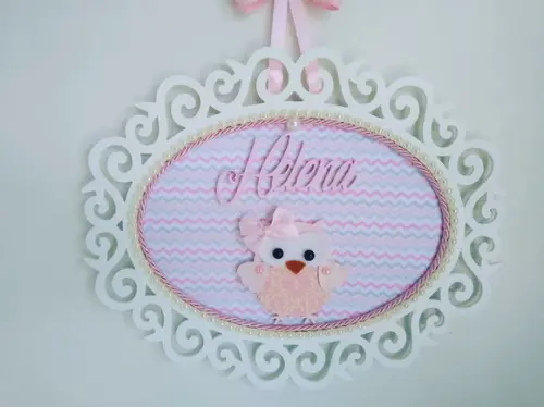 Kit Higiene para Bebê Tema Corujinhas com Porta Maternidade