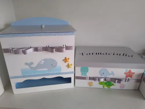 Kit Higiene para Bebê Tema Fundo do Mar