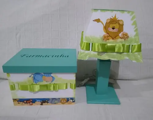 Kit Higiene para Bebê Tema Safari Bichinhos da Floresta