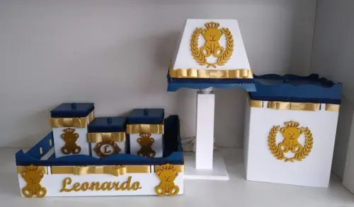 Kit Higiene para Bebê Tema Ursinho Principe