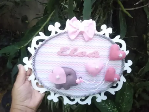 Porta Maternidade Tema Elefantinha