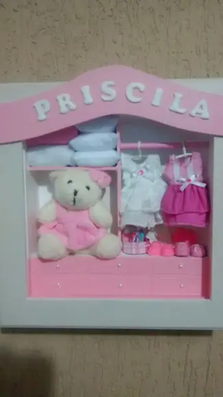 Quadro Cenário com Vidro Guarda Roupa