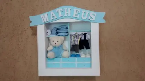 Quadro Cenário com Vidro Guarda Roupa