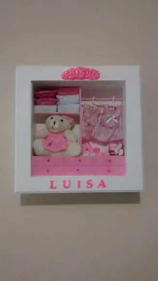 Quadro Cenário com Vidro Guarda Roupa