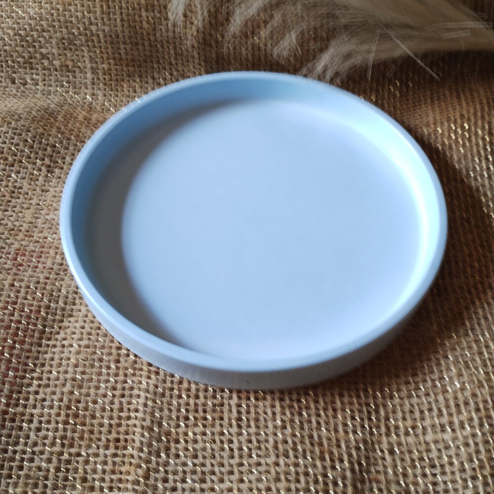 Bandeja Redonda 17cm em concreto lavabo quarto bebê escritório