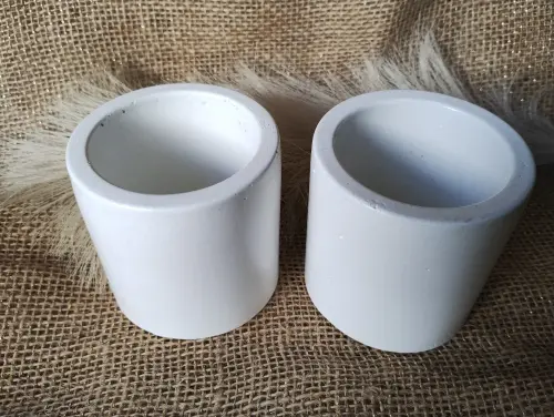 Pote Cilindro 8x8cm em concreto vaso porta lápis pote talher