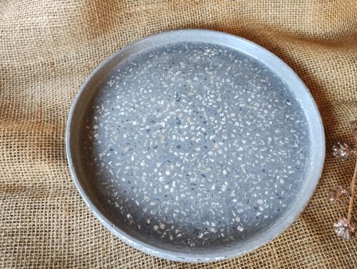Bandeja redonda 25cm Linha granilite