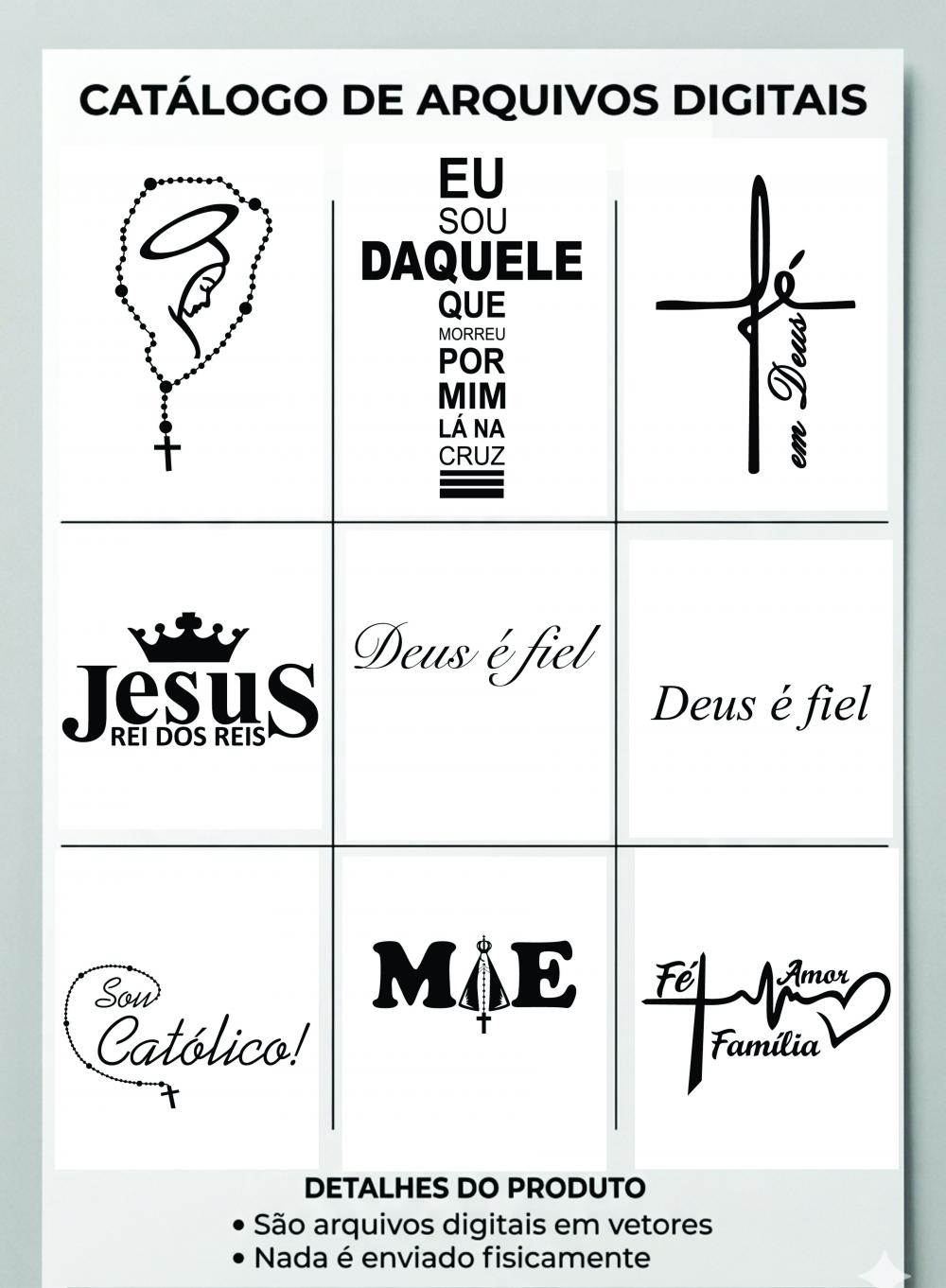 Arquivo Digital Adesivos Religiosos
