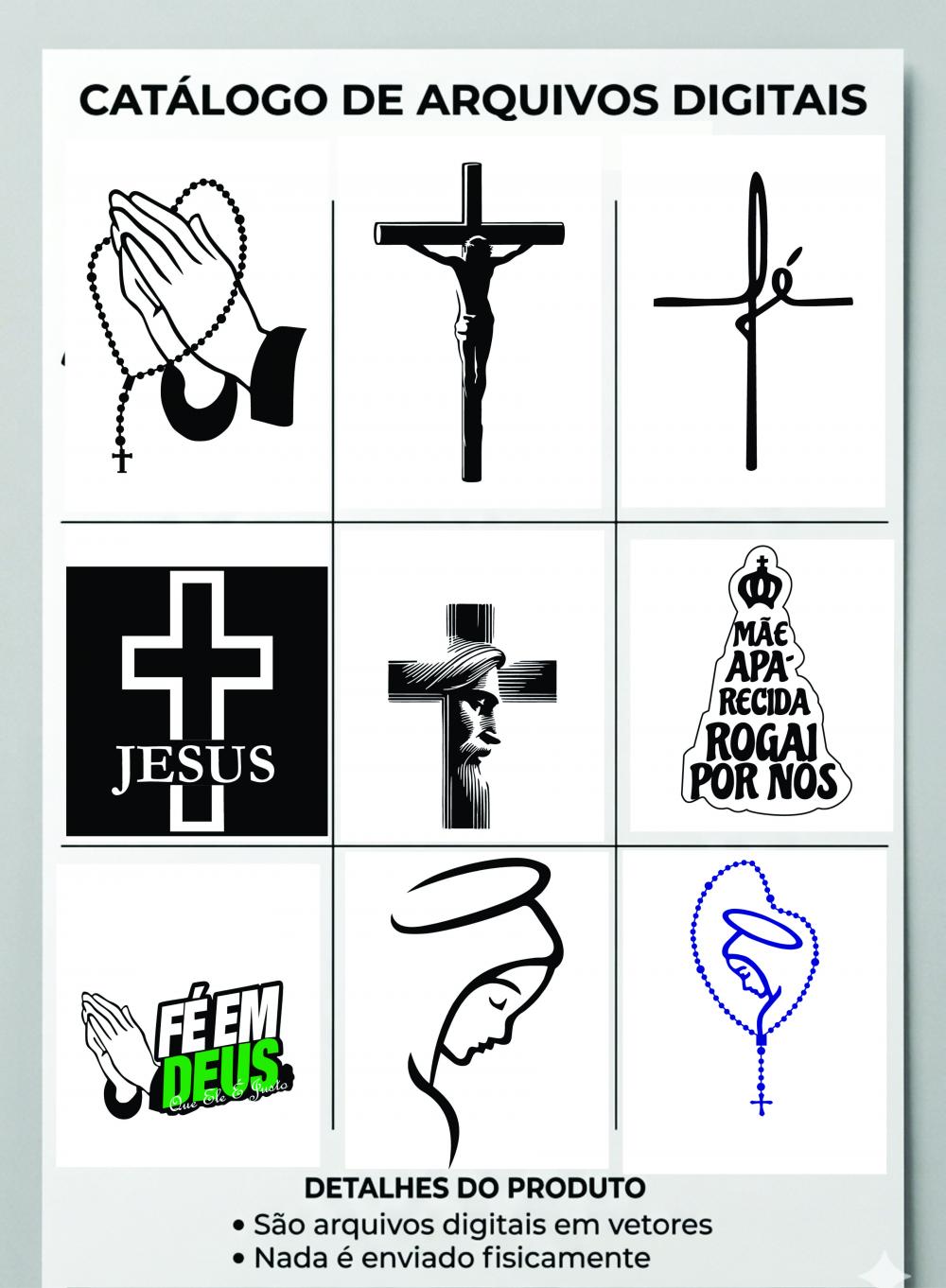 Arquivo Digital Adesivos Religiosos
