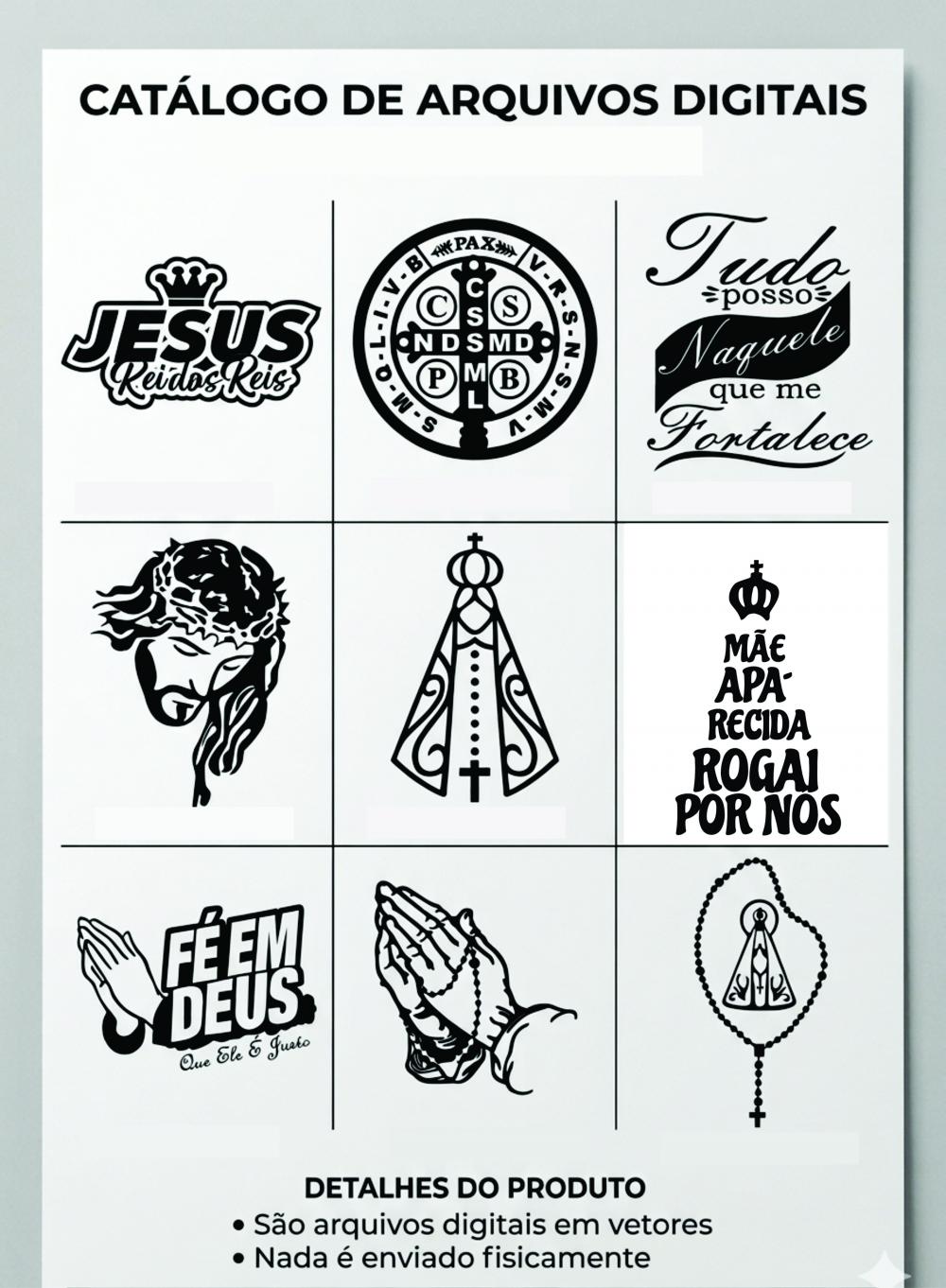 Arquivo Digital Adesivos Religiosos