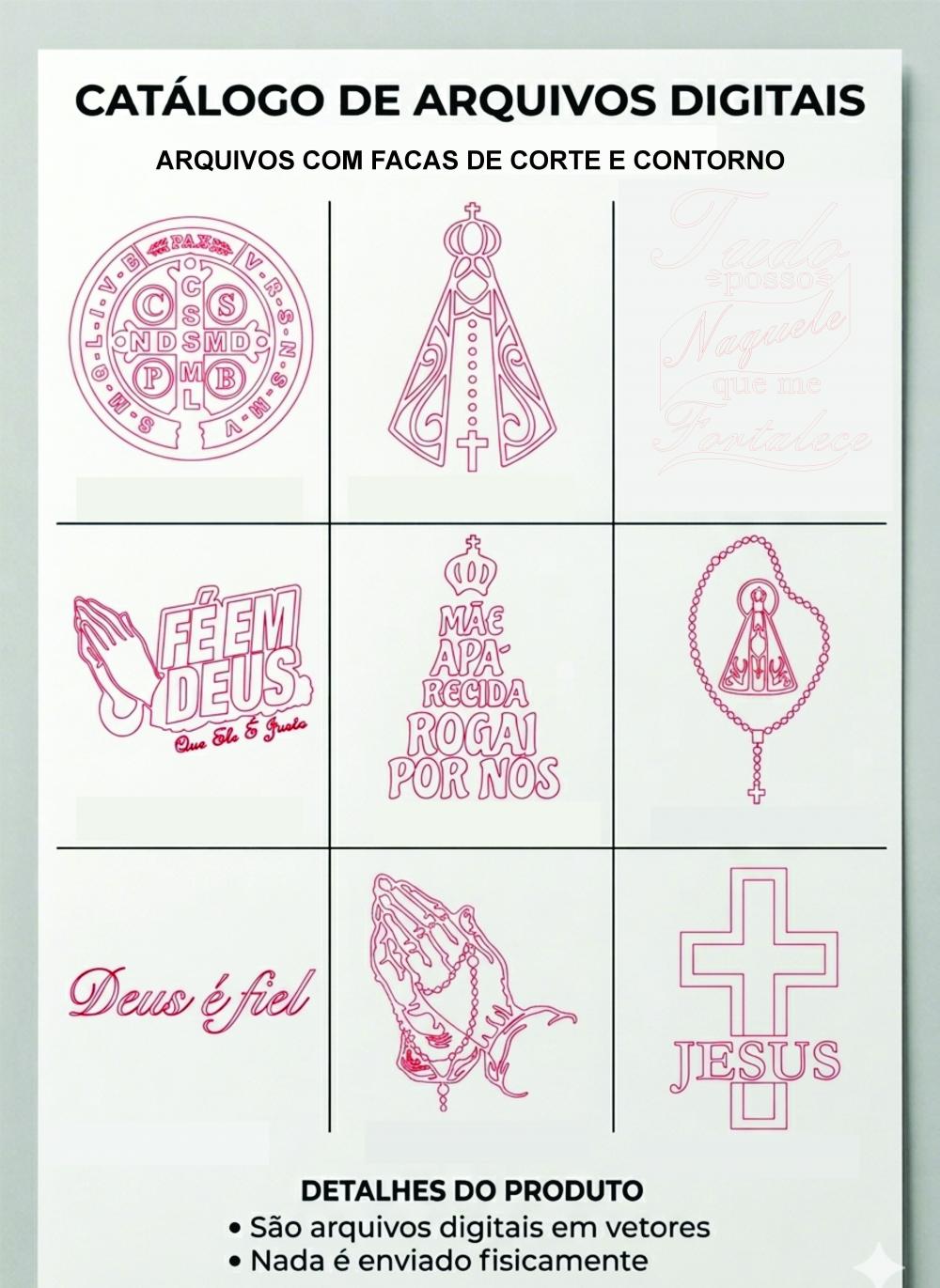 Arquivo Digital Adesivos Religiosos