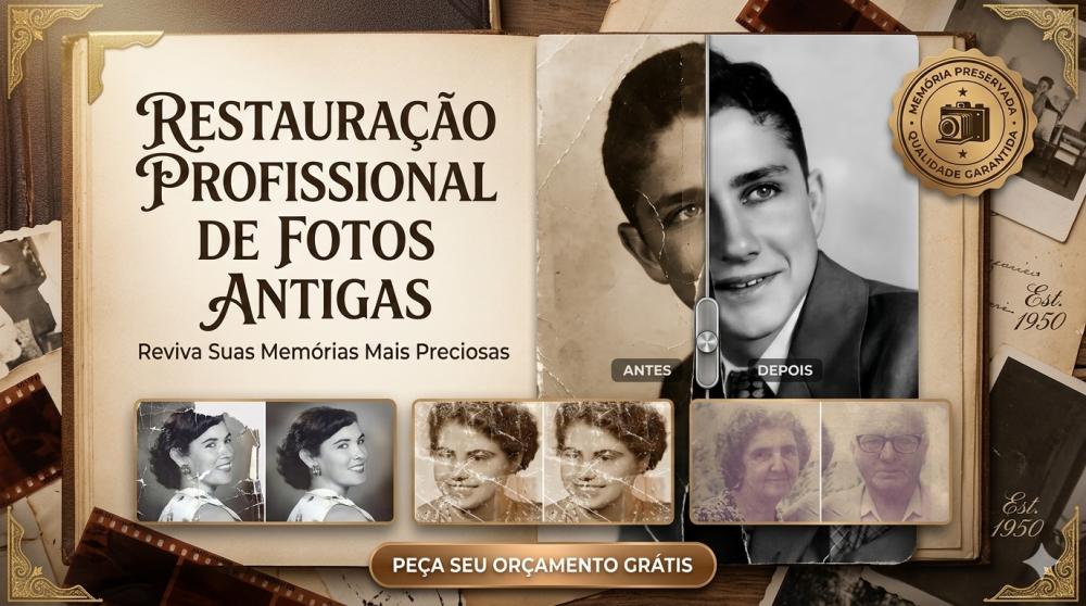 Restauraçâo de Fotos Antigas