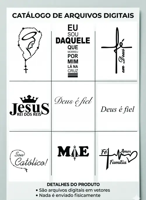 Arquivo Digital Adesivos Religiosos