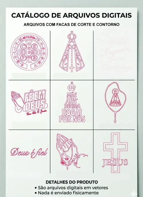 Arquivo Digital Adesivos Religiosos