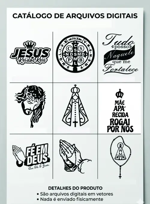 Arquivo Digital Adesivos Religiosos