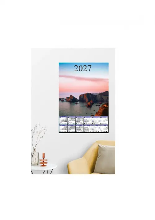 Arquivo Digital Calendário de Parede 2027 Editável