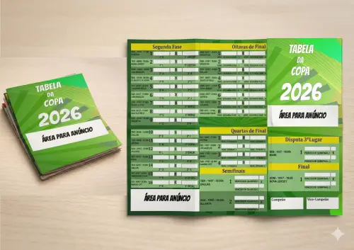 Arquivo Digital Tabela Copa do Mundo 2026