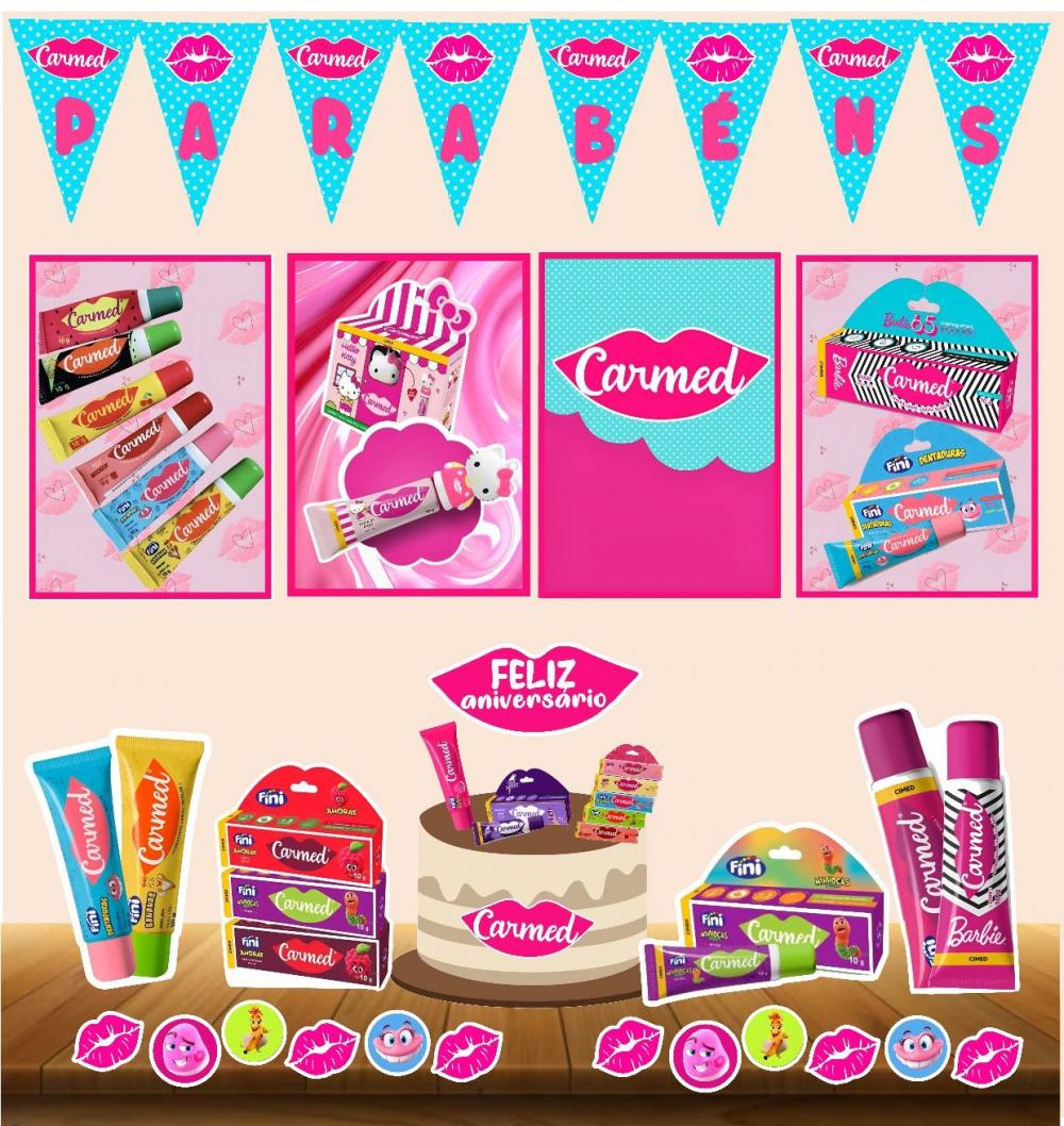 KIT FESTA EM CASA TEMA CARMED