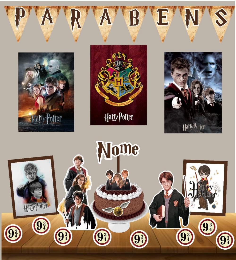 KIT FESTA EM CASA HARRY POTTER