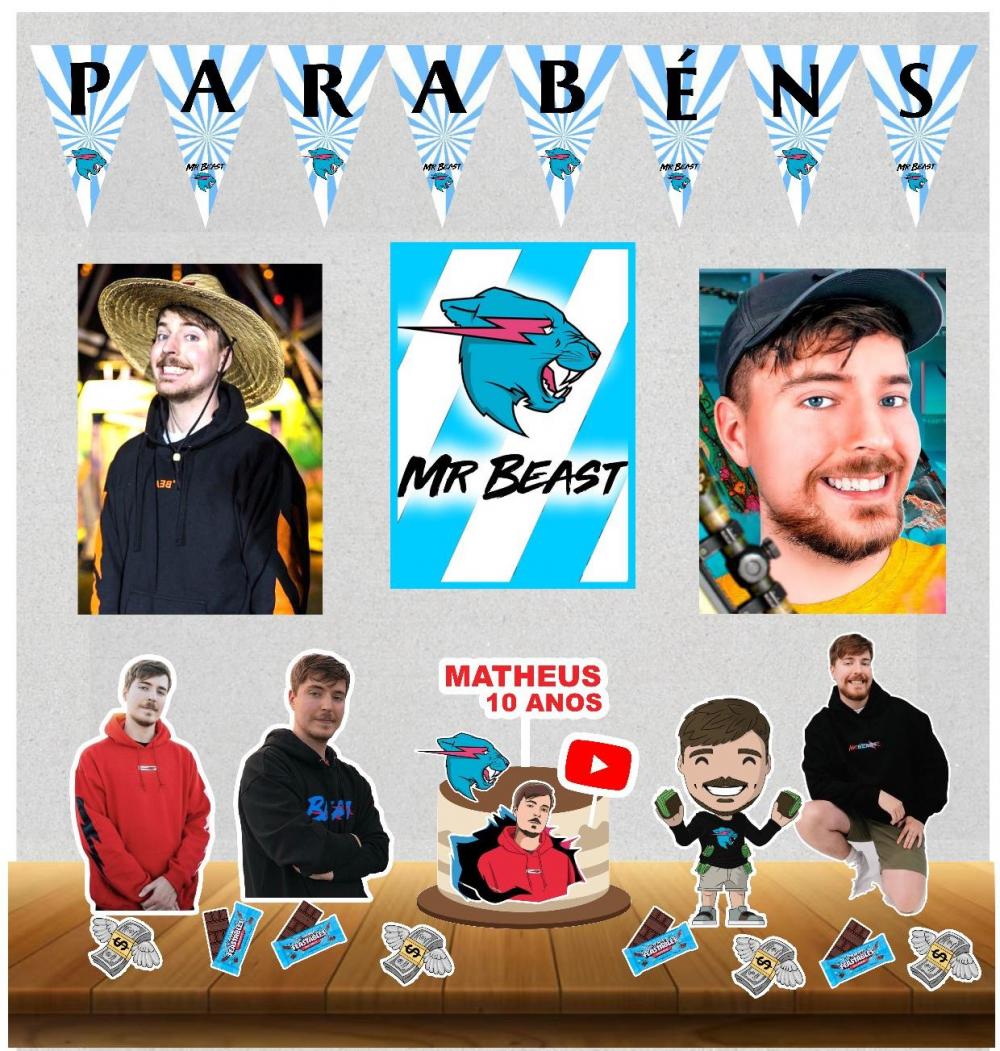 KIT FESTA EM CASA MR BEAST