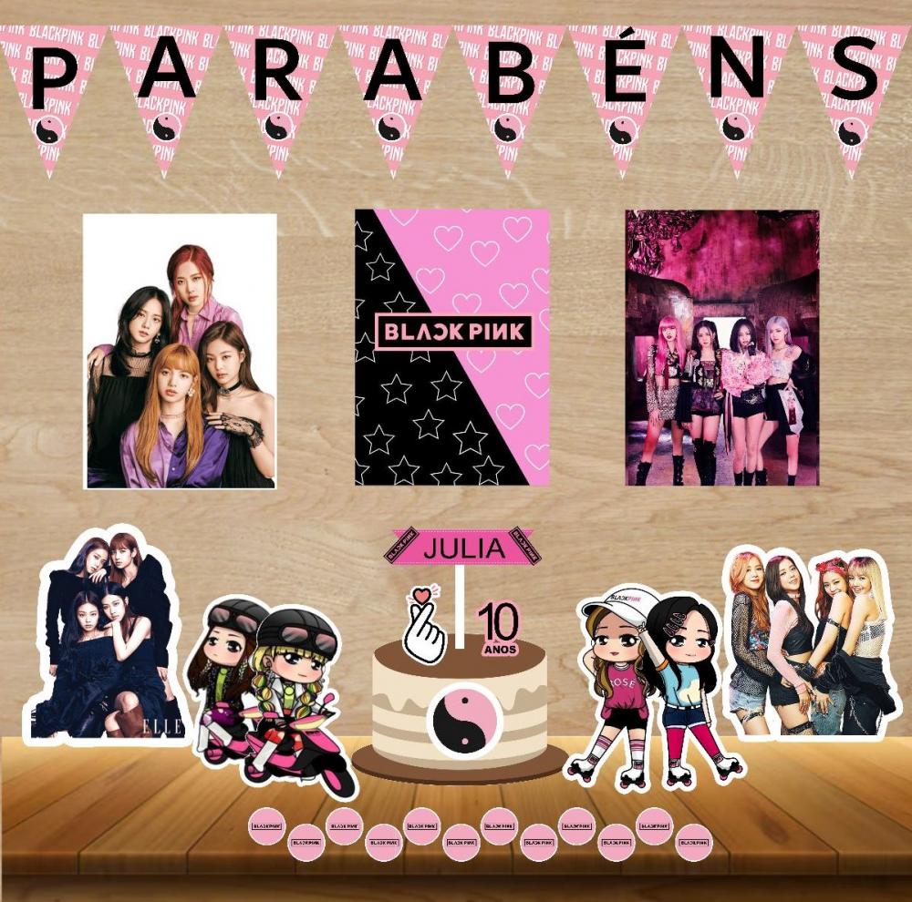 KIT FESTA EM CASA BLACK PINK